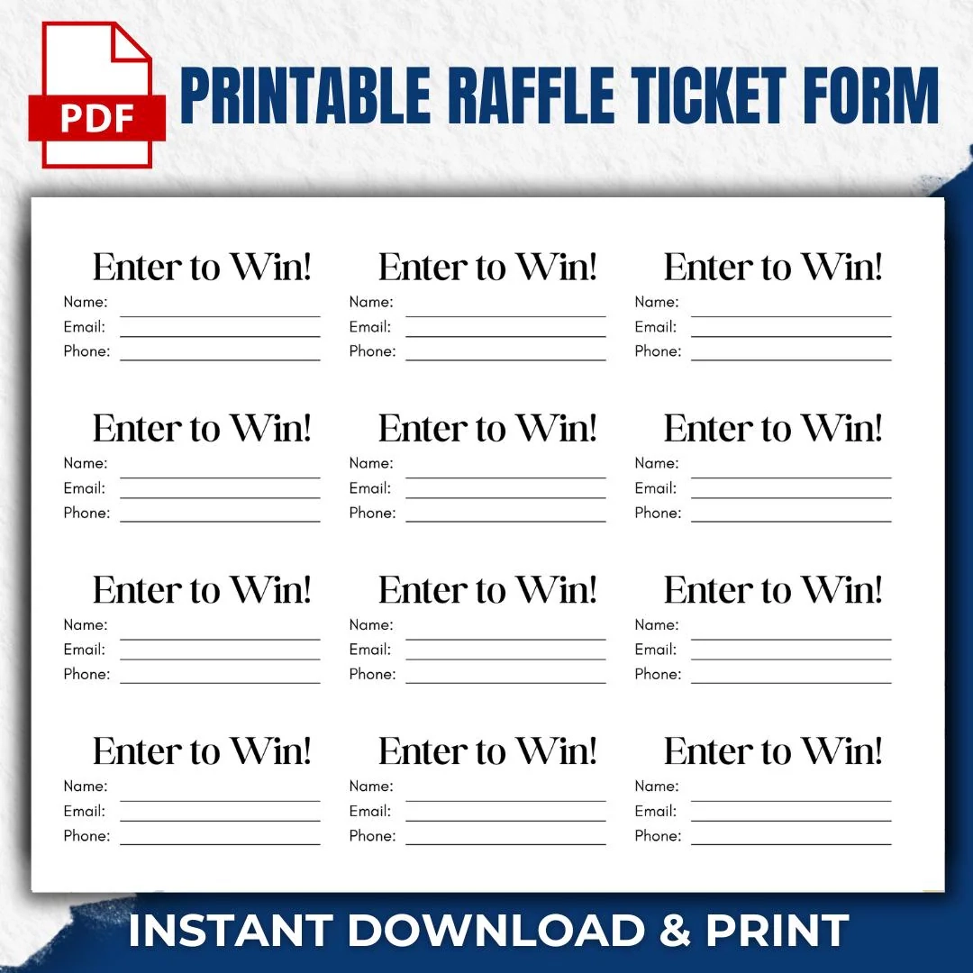 Printable Form Template For Entry