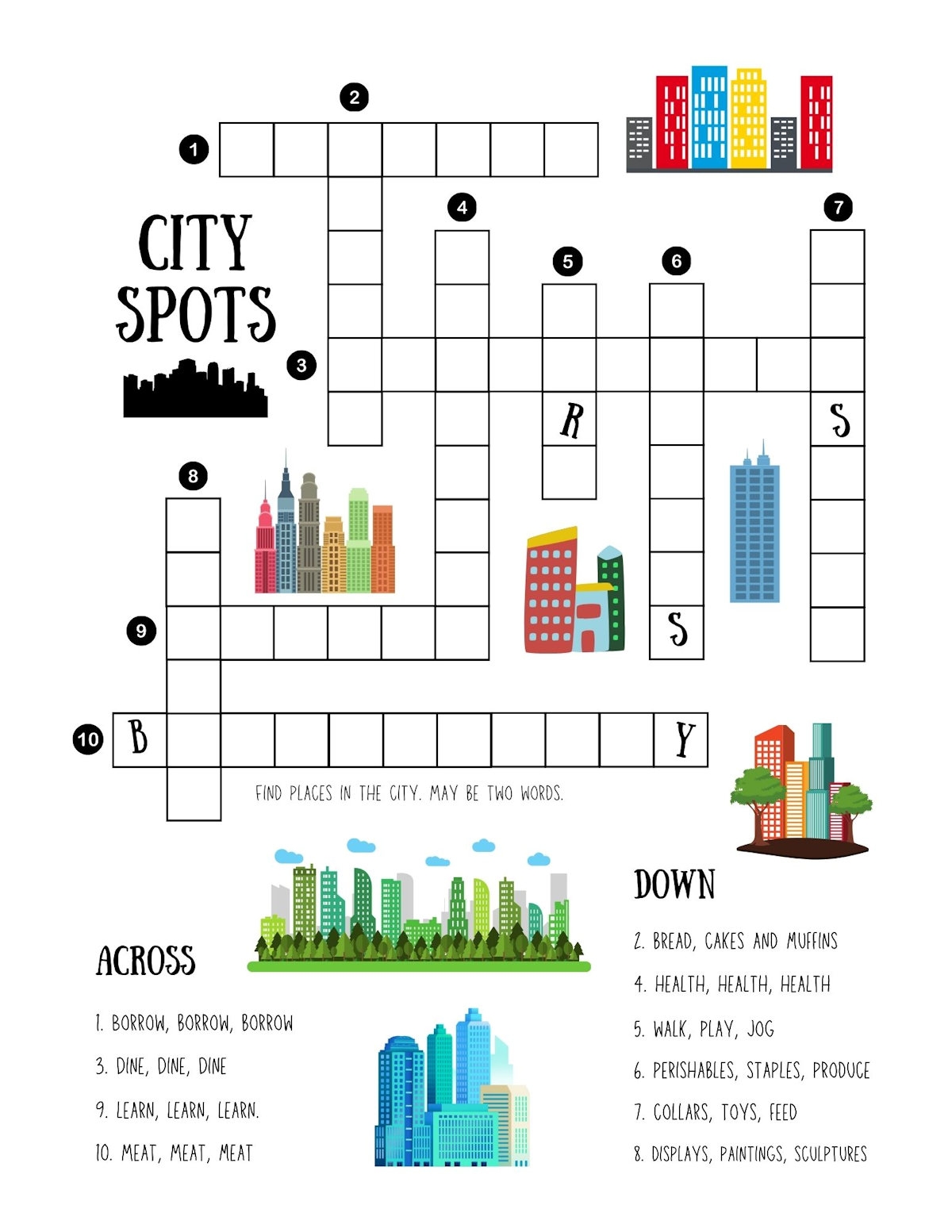 Printable Free Crossword Puzzles For Seniors
