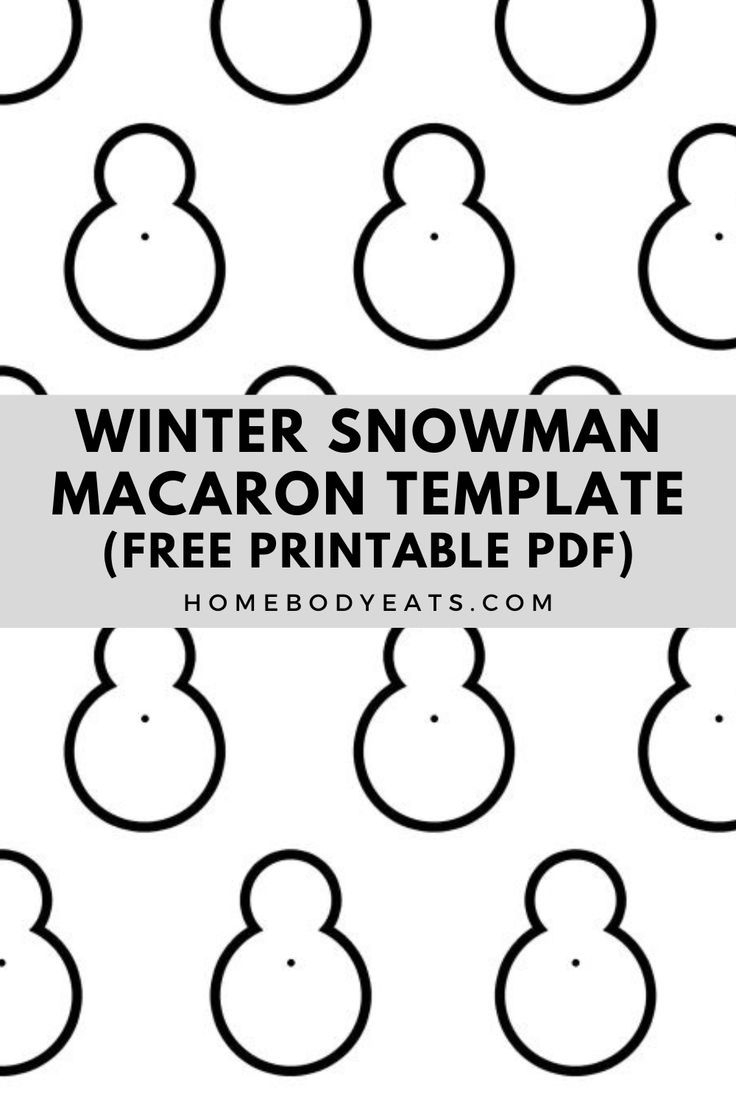 Macaron Printable Template