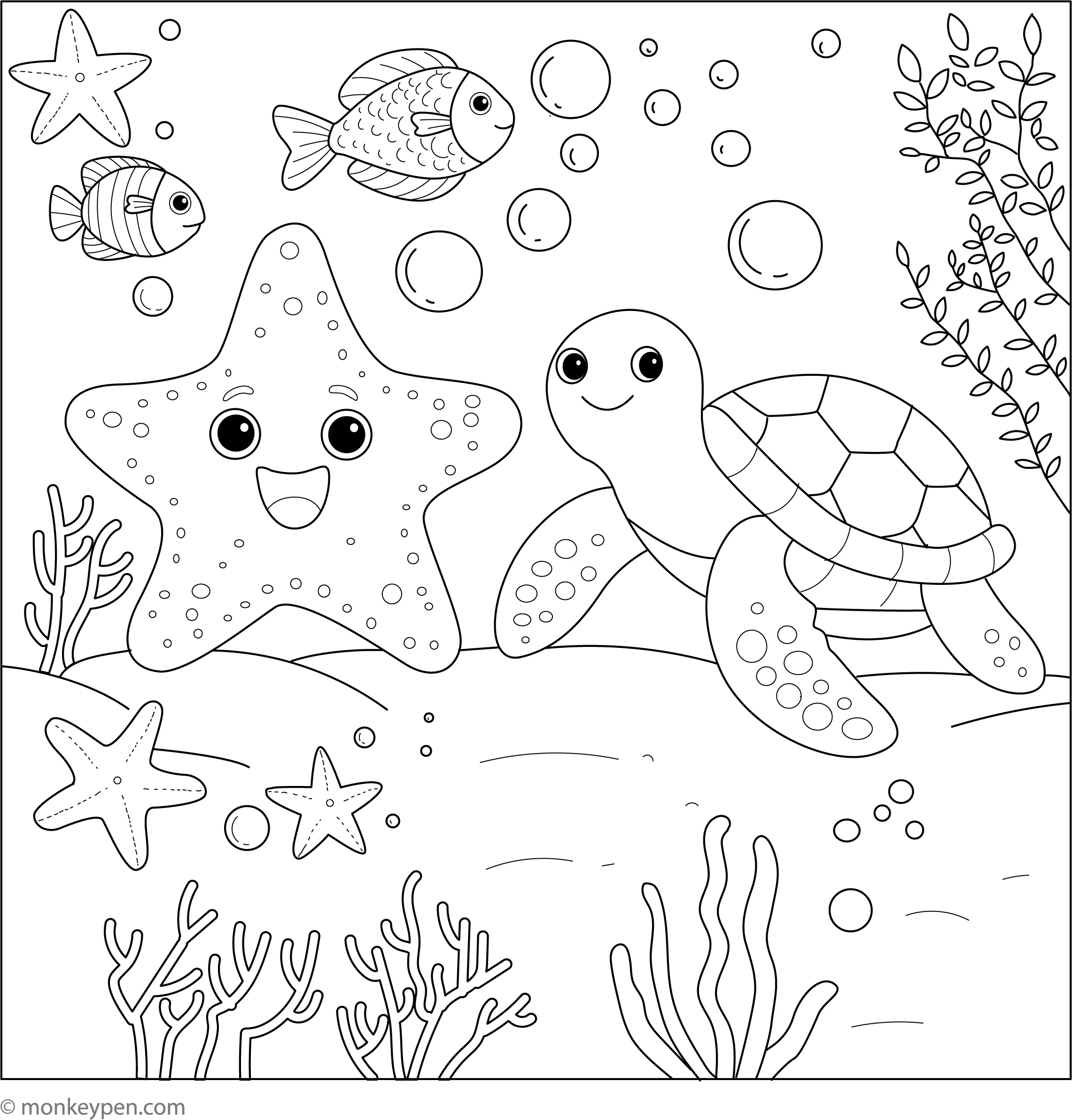 Free Printable Ocean Coloring Sheets