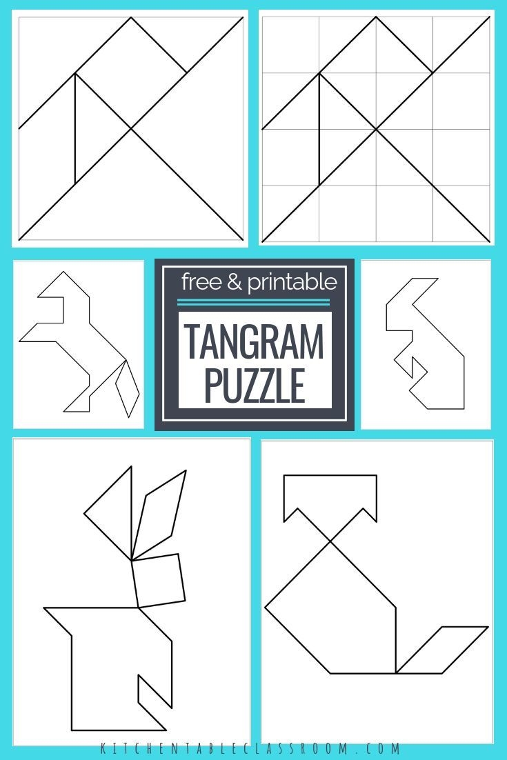 Printable Tangrams And Puzzles