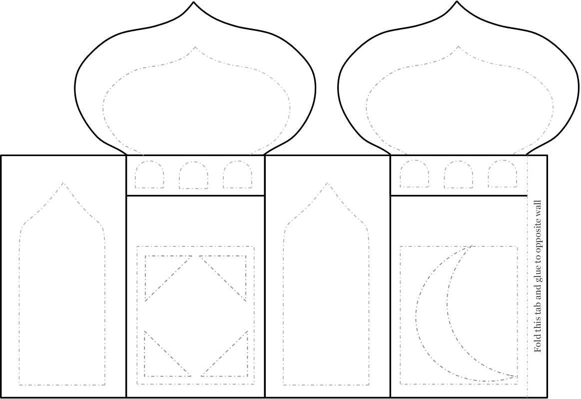 Cut Out Ramadan Lantern Template Printable