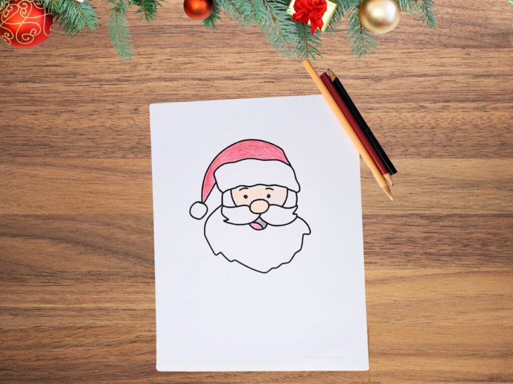 Santa Face Printable Template