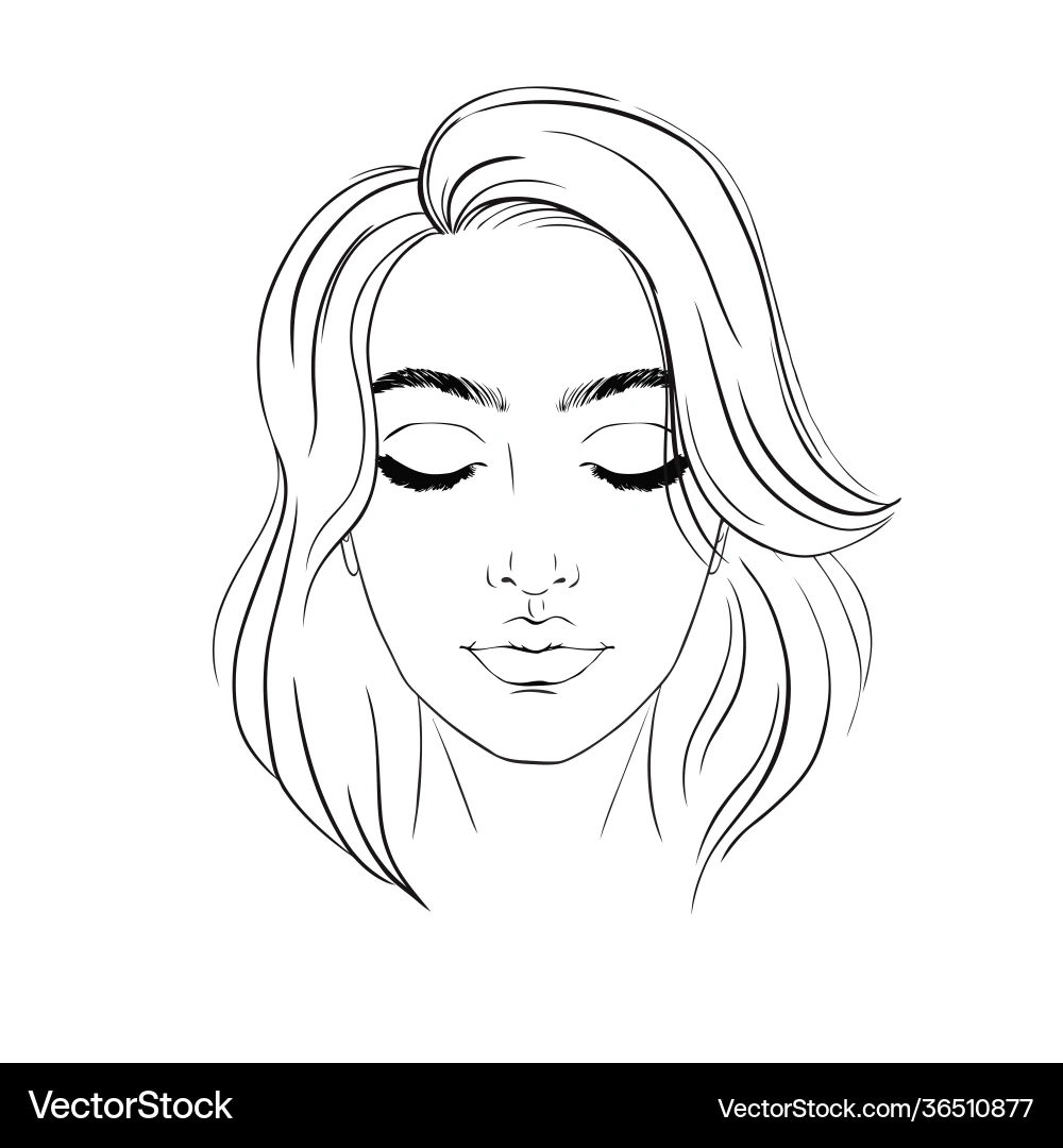 Sch ne Frau Portr t Gesichtskarte Make up K nstler