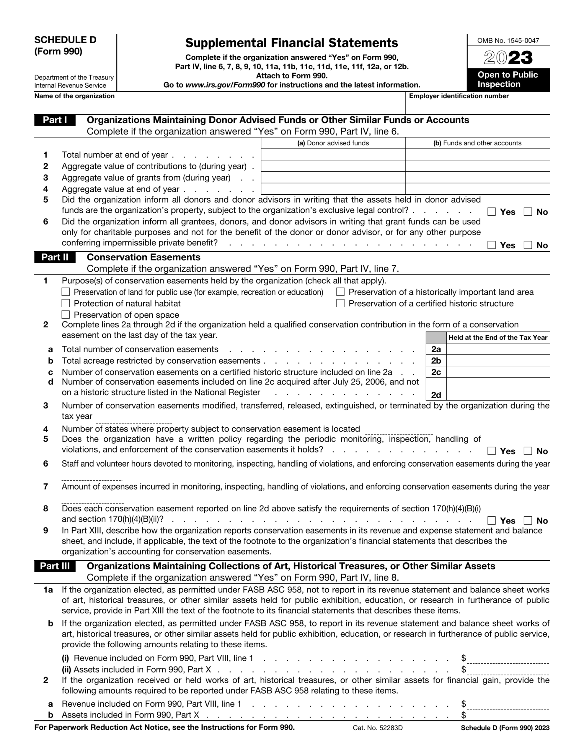 Schedule D Form 990 2024 2025 Fill Forms Online PDF Guru