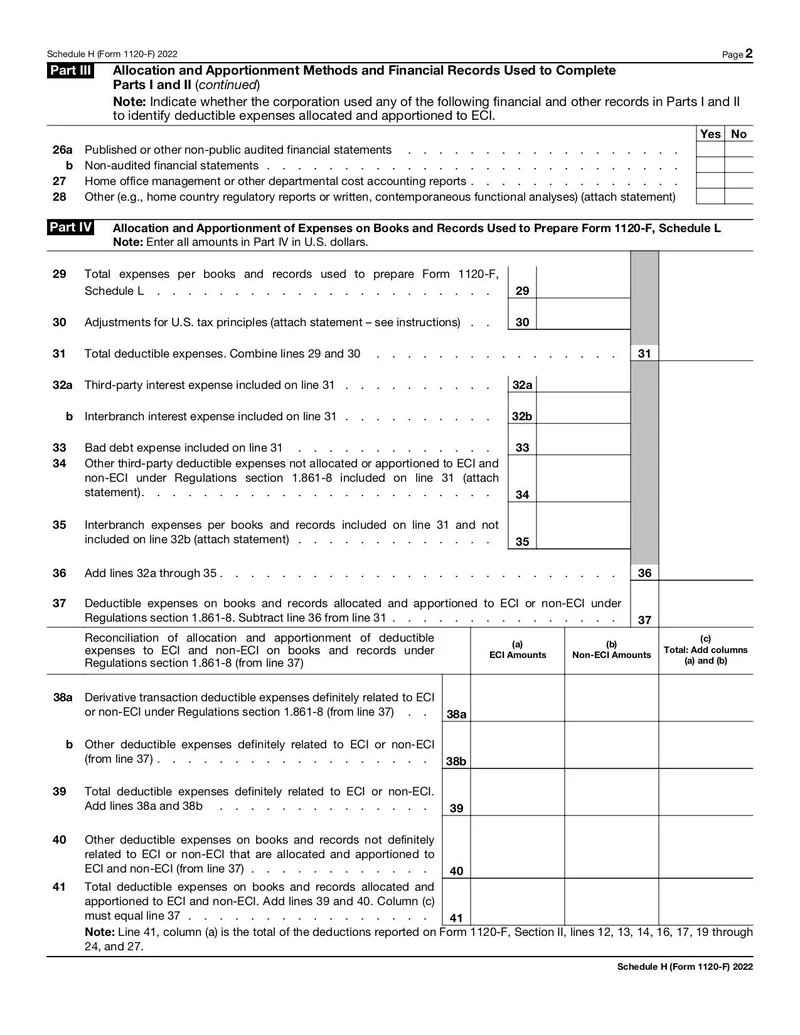Form 1120 H 2023