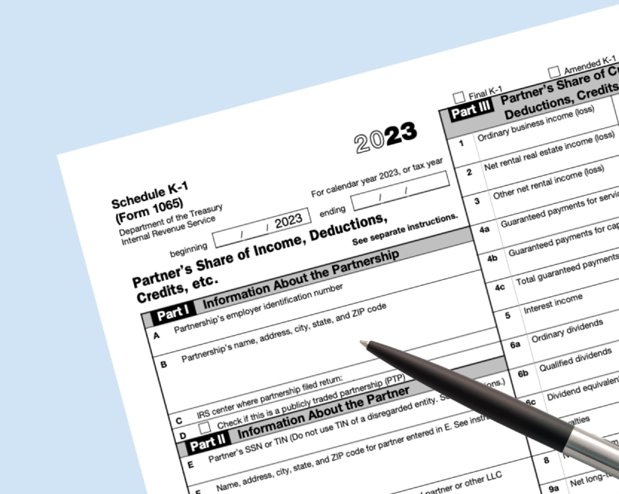 Irs Form K-1 2024