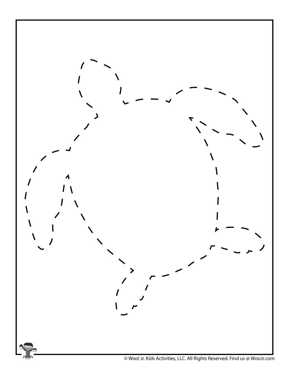 Sea Turtle Template Printable Free Pattern