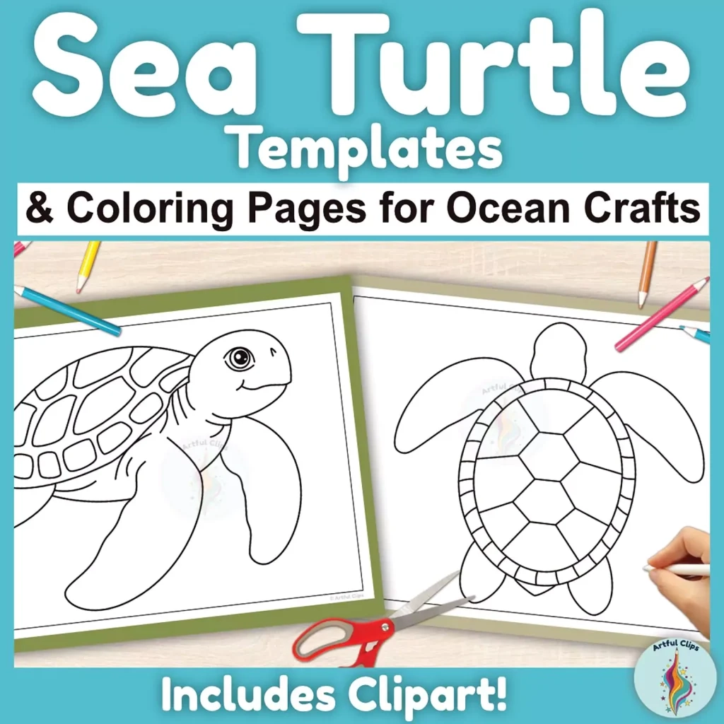 Free Printable Sea Turtle Template