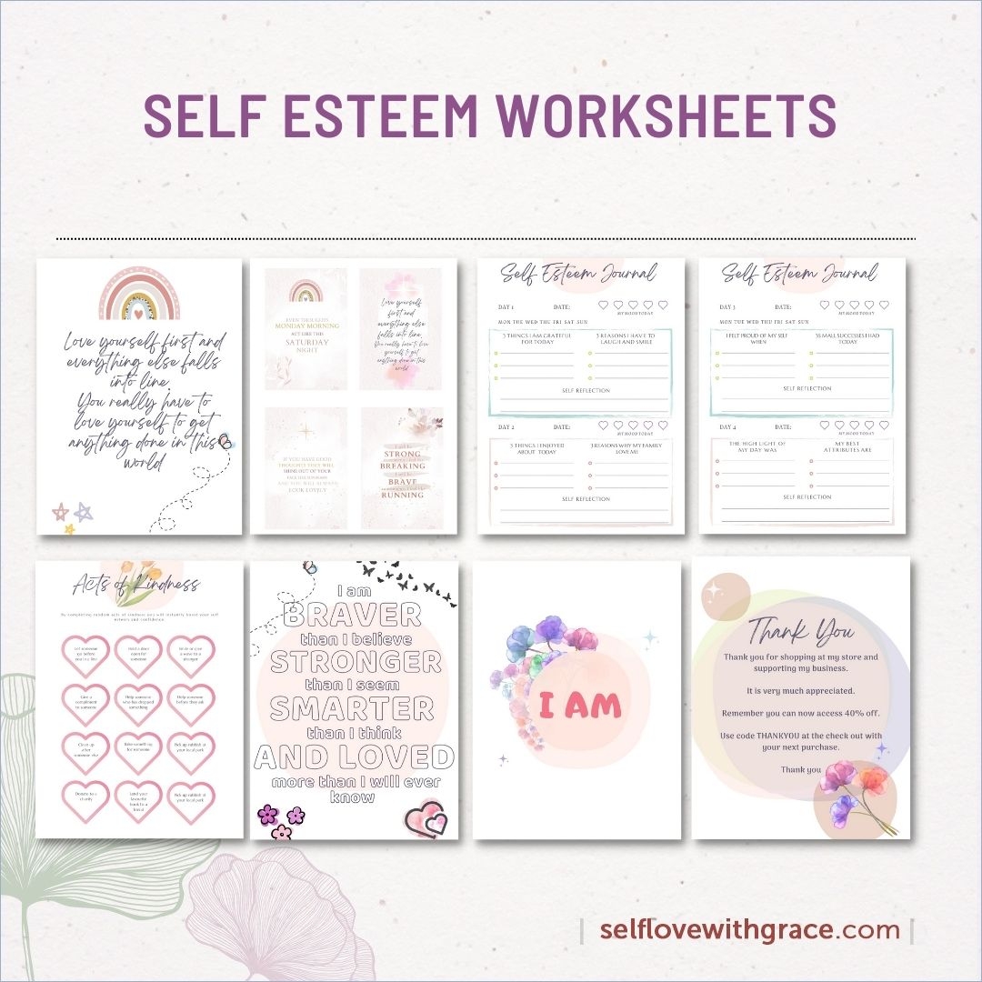 Self Esteem Worksheets Therapy Worksheets Therapy Resources 