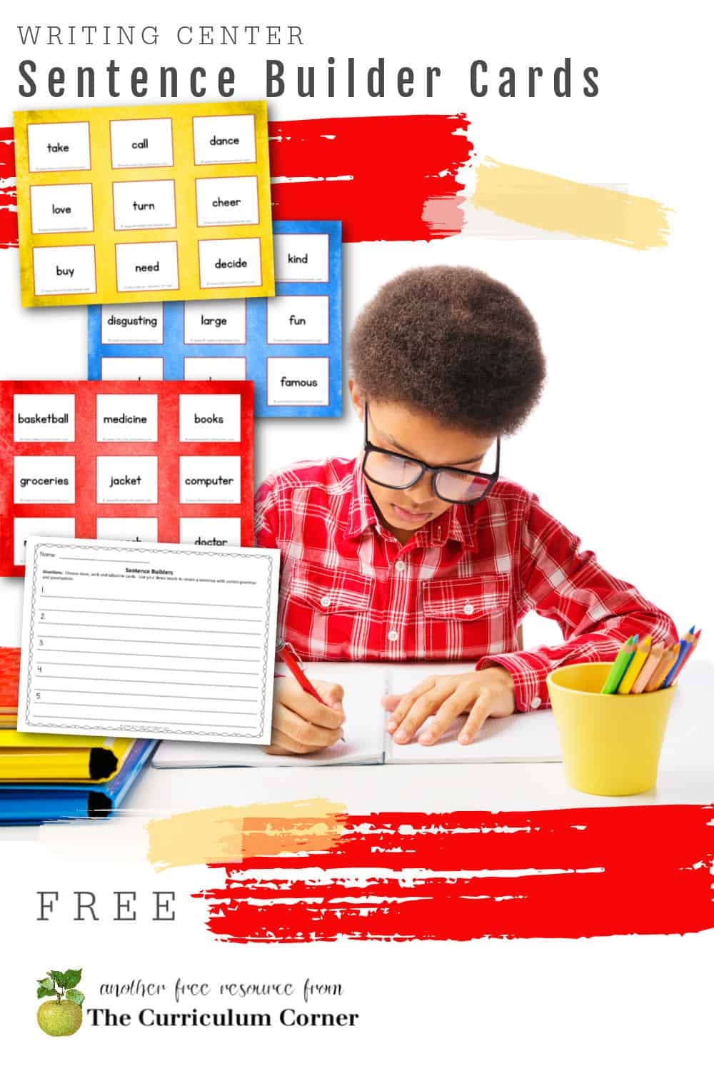 Sentence Builder Cards The Curriculum Corner 4 5 6
