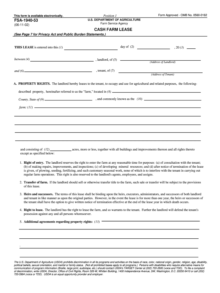 Free Farm Lease Agreement Form Example