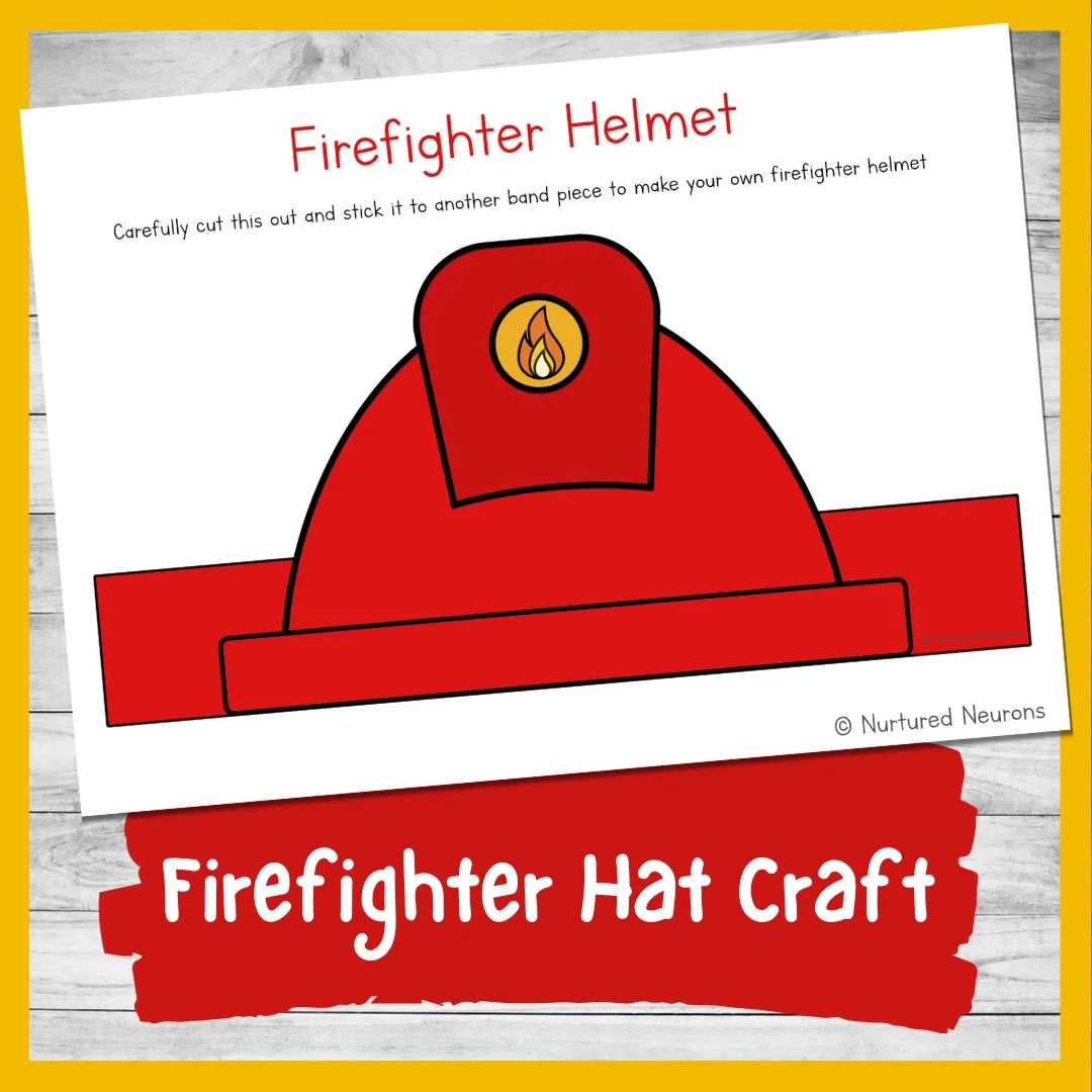 Free Printable Firefighter Hat Template Printable
