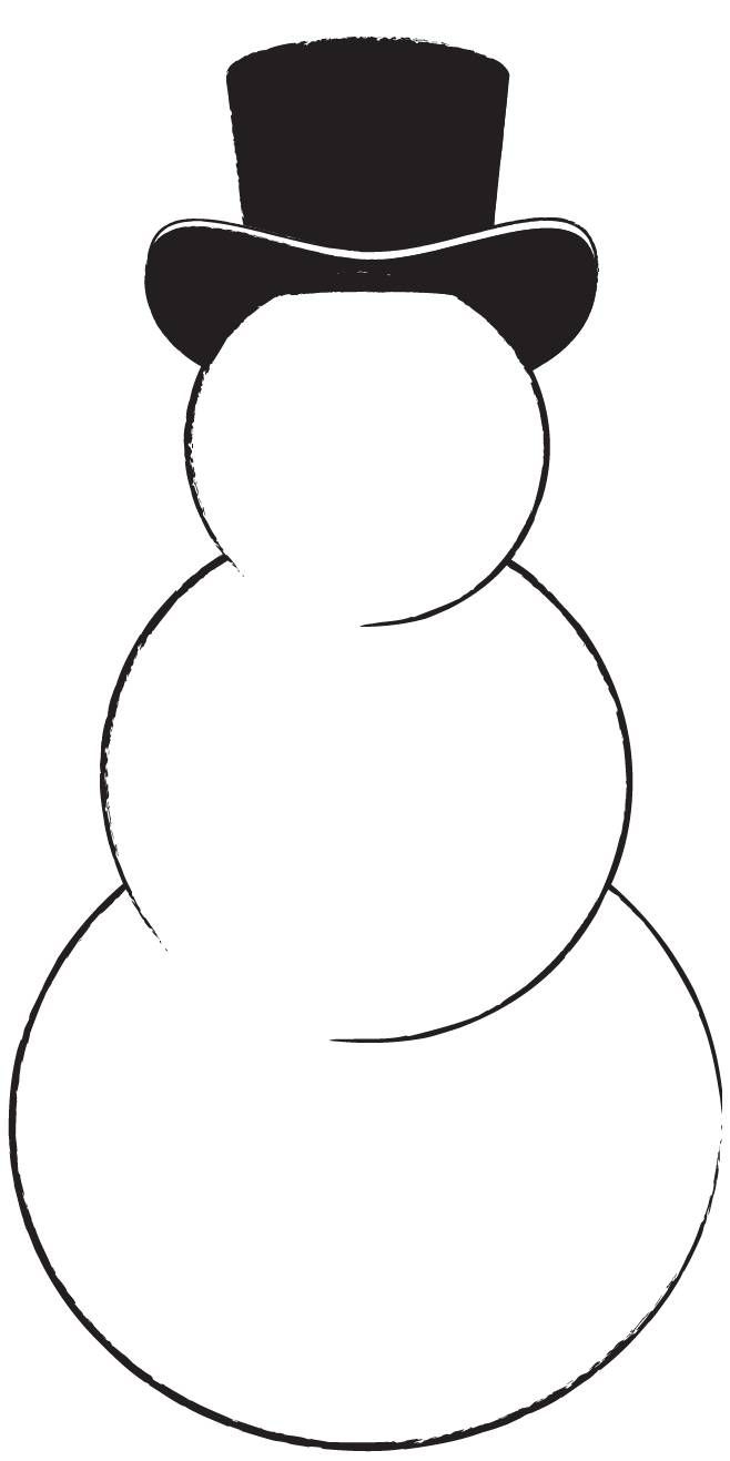 Snowman Template Printable Pdf