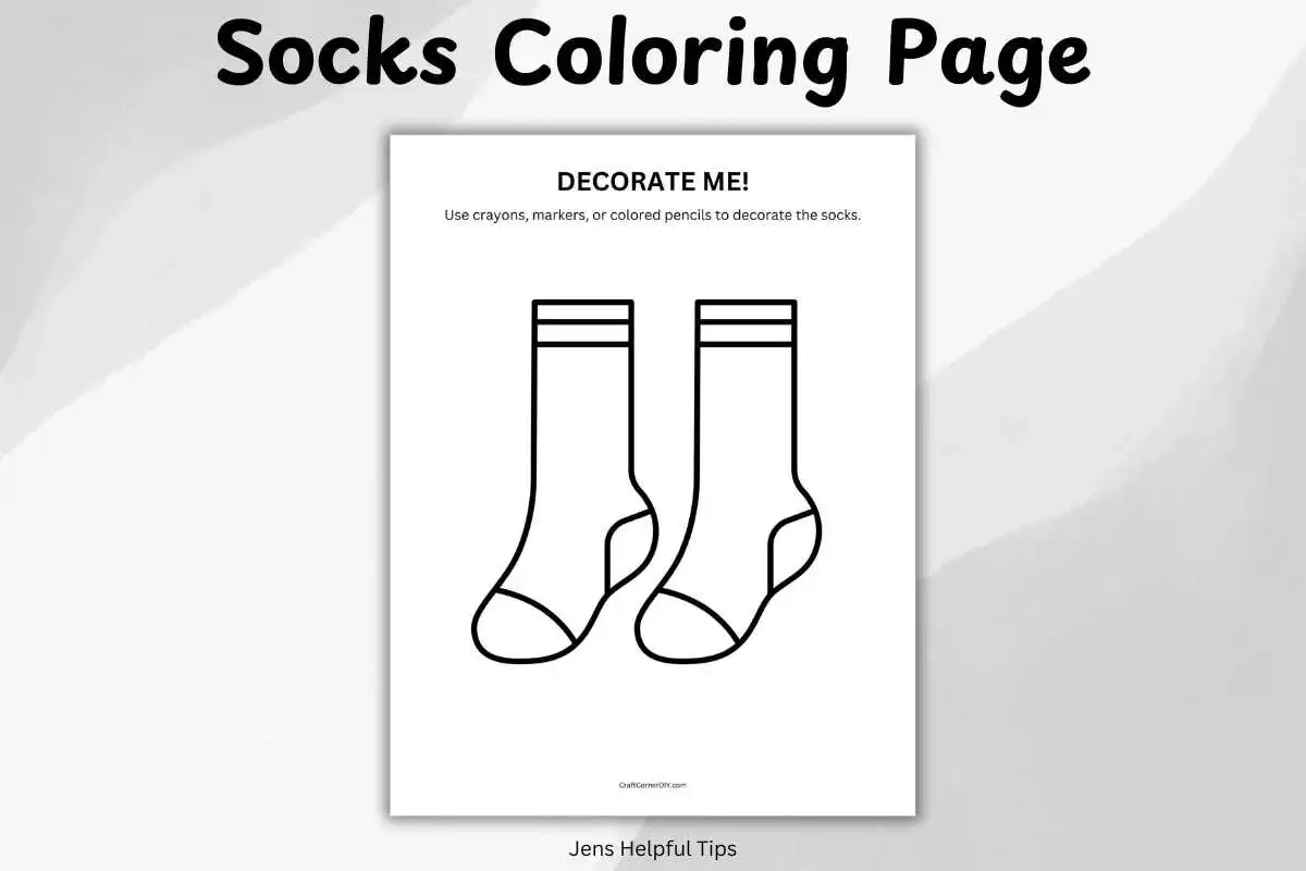 Printable Sock Template
