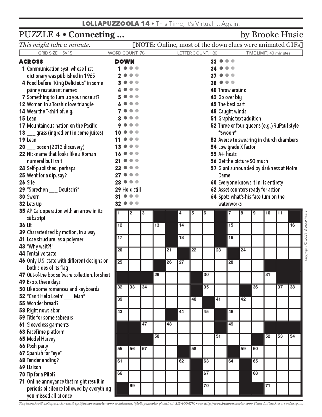 Ny Times Crossword Puzzle Printable
