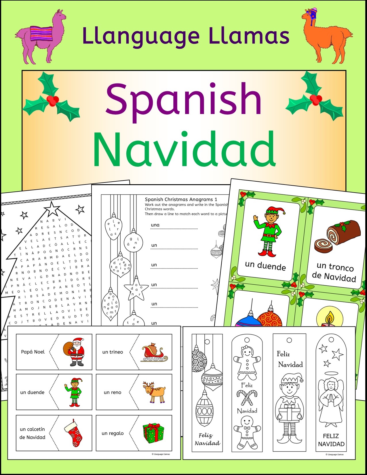 Spanish Christmas Worksheets Free Printables