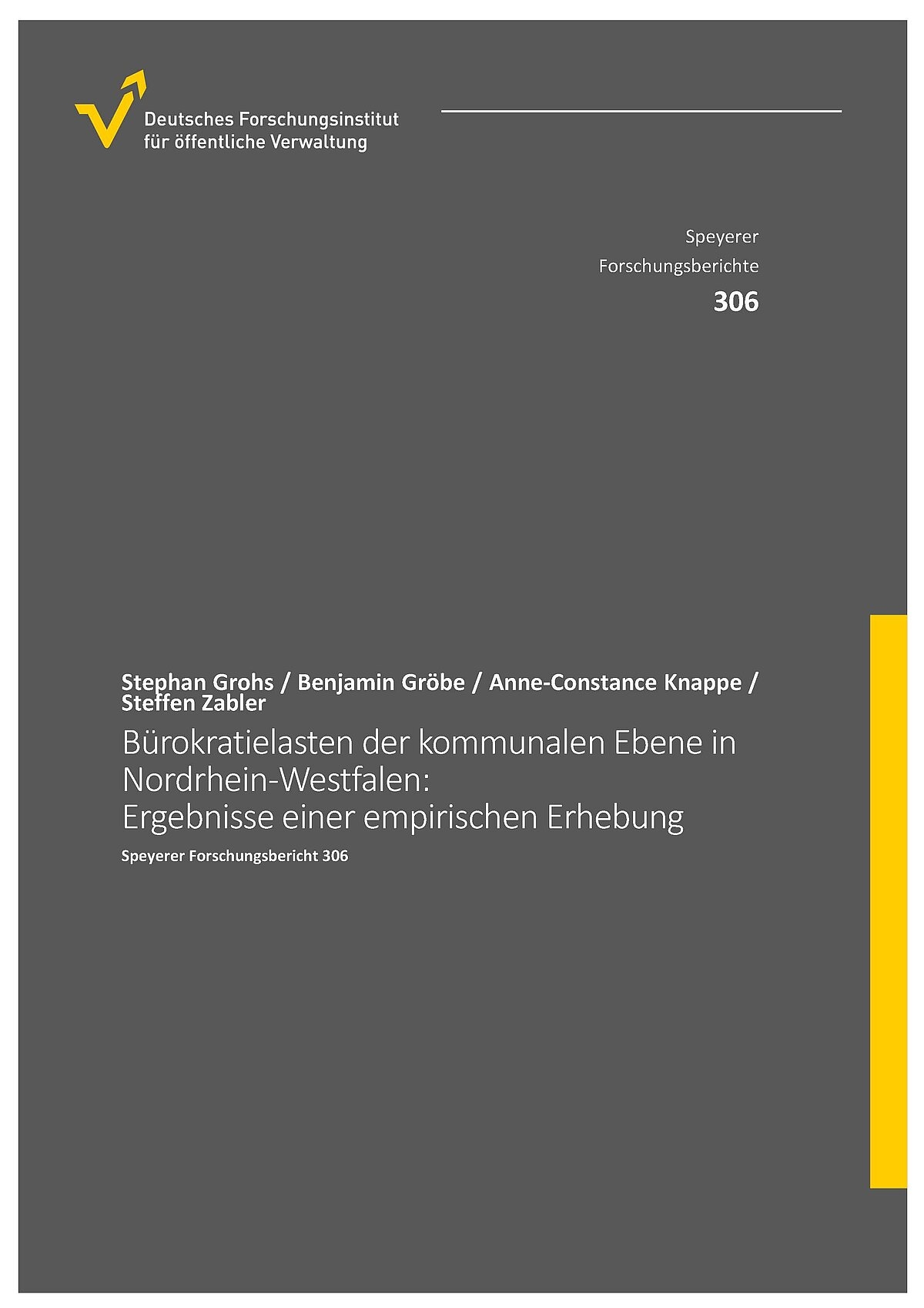 Speyerer Forschungsberichte F V