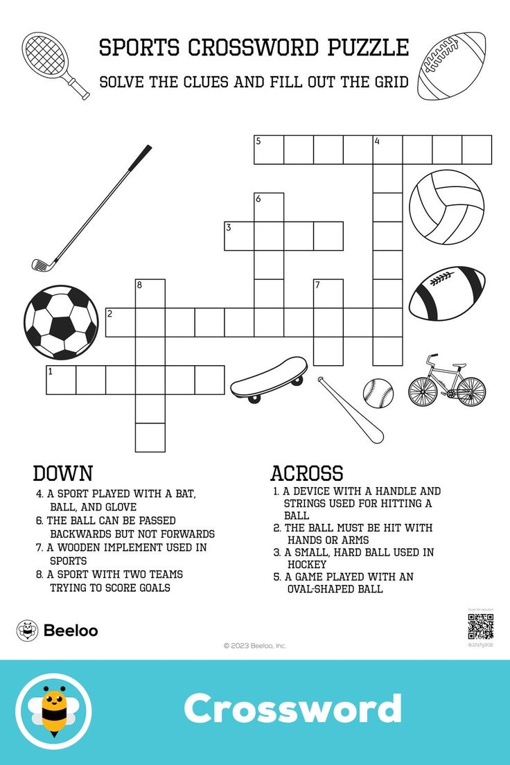 Crossword Puzzles Sports Printable