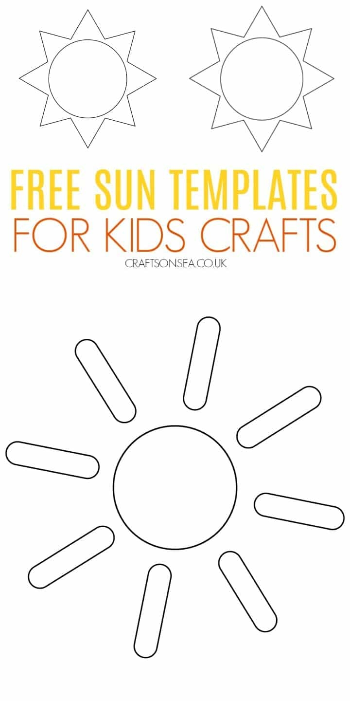 Sun Template Free Printable