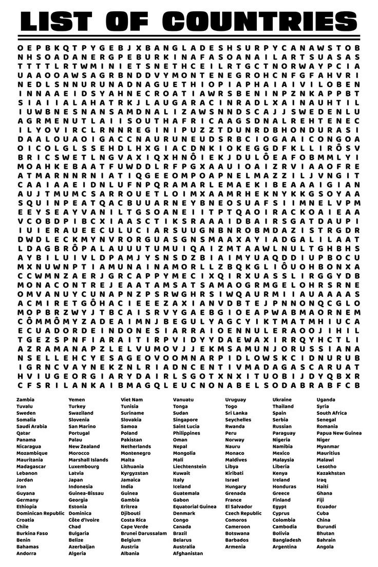 Adult Word Search Puzzles Printable