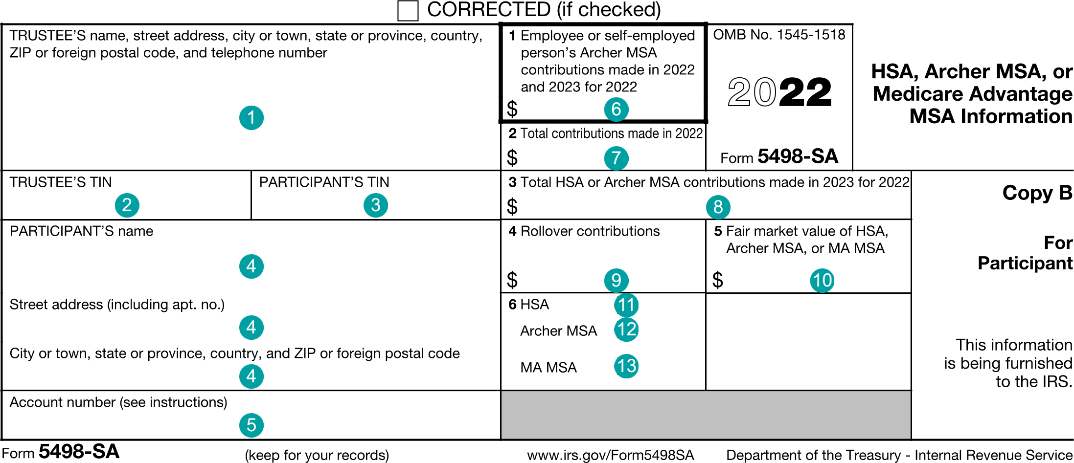 Irs Form 5498 Instructions