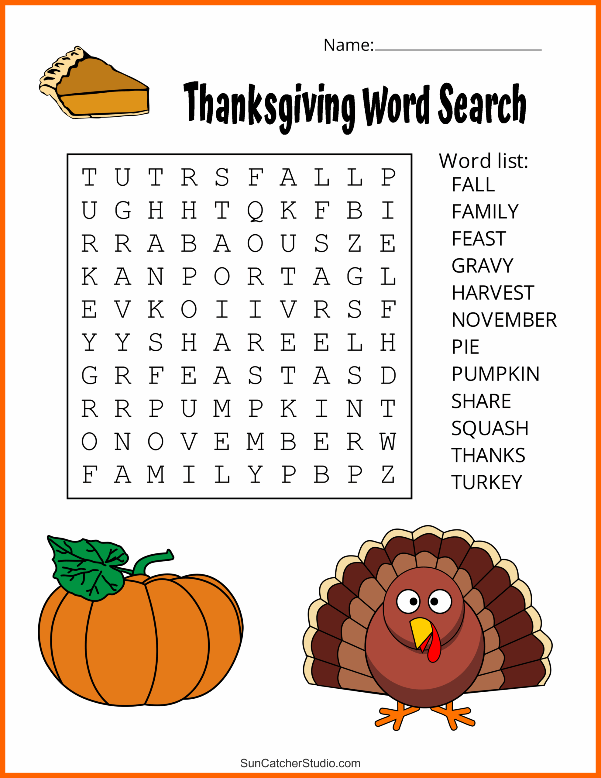 Thanksgiving Word Search Free Printable Puzzles Free 