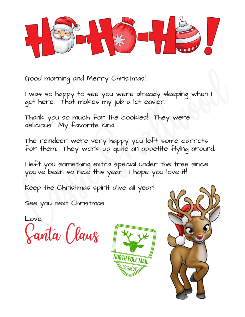 Father Christmas Template Printable