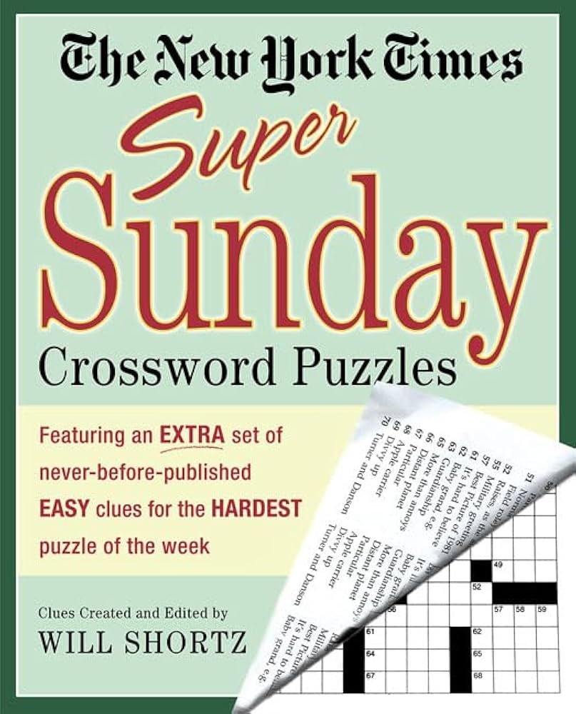 The New York Times Super Sunday Crossword Puzzles Featuring An 