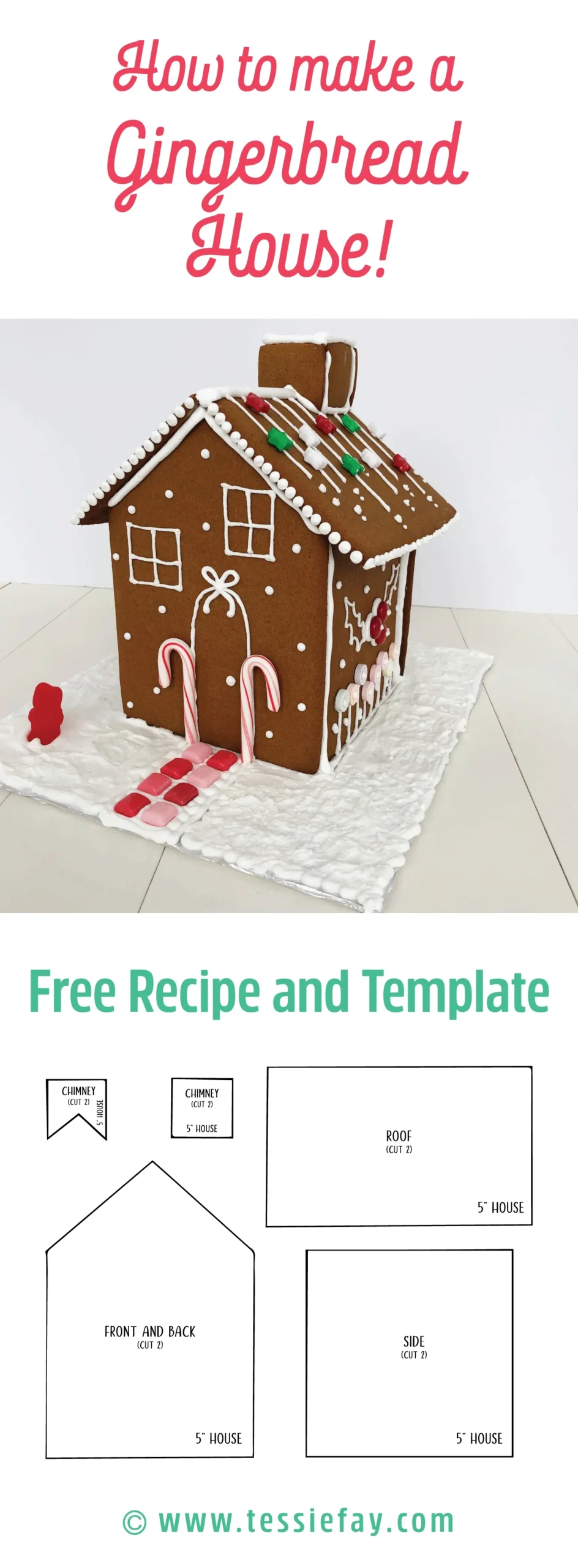Gingerbread House Template Printable