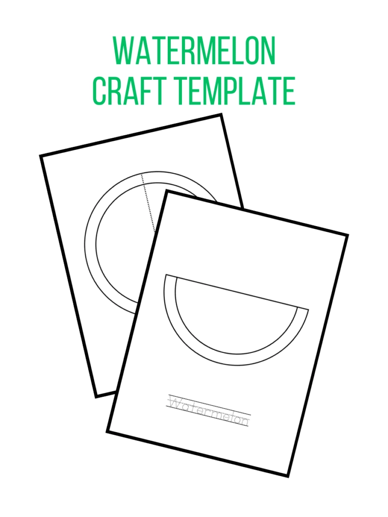 Watermelon Template Printable