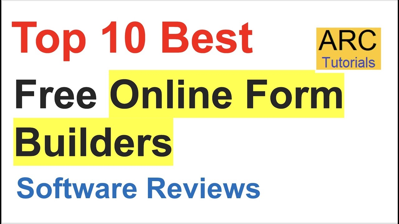 Form Builder Software Free