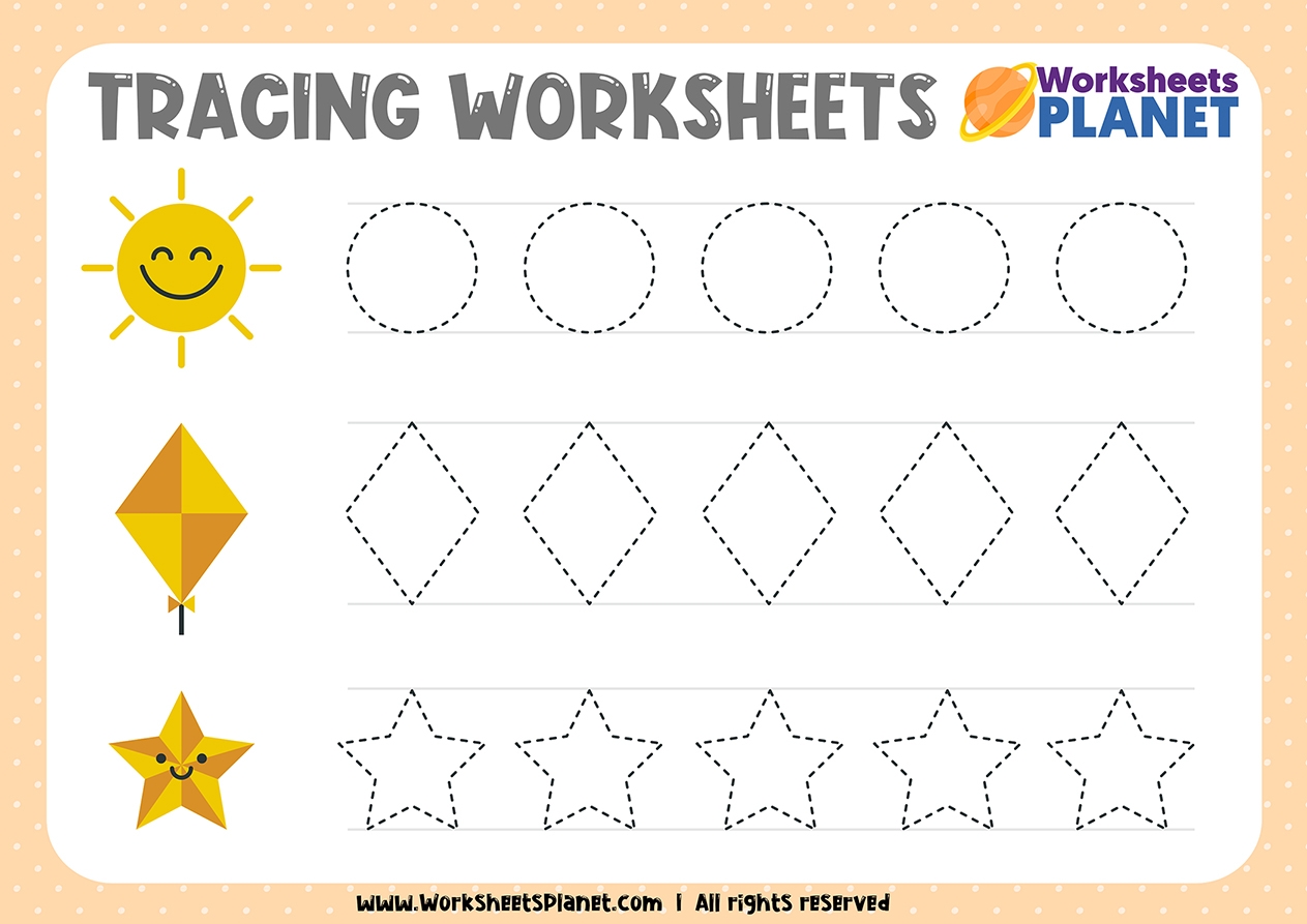 Free Printable Line Tracing Worksheets Pdf