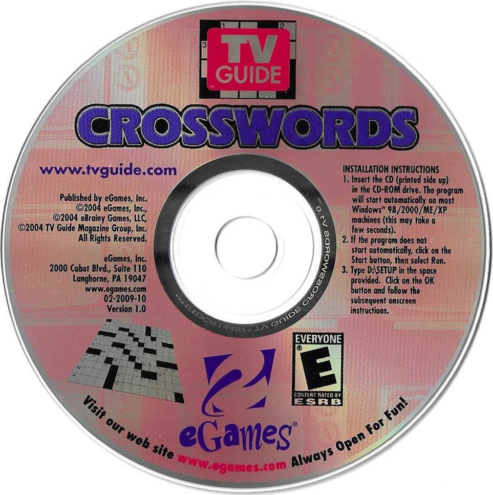 TV Guide Crosswords EGames Inc TV Guide Magazine Group Inc 