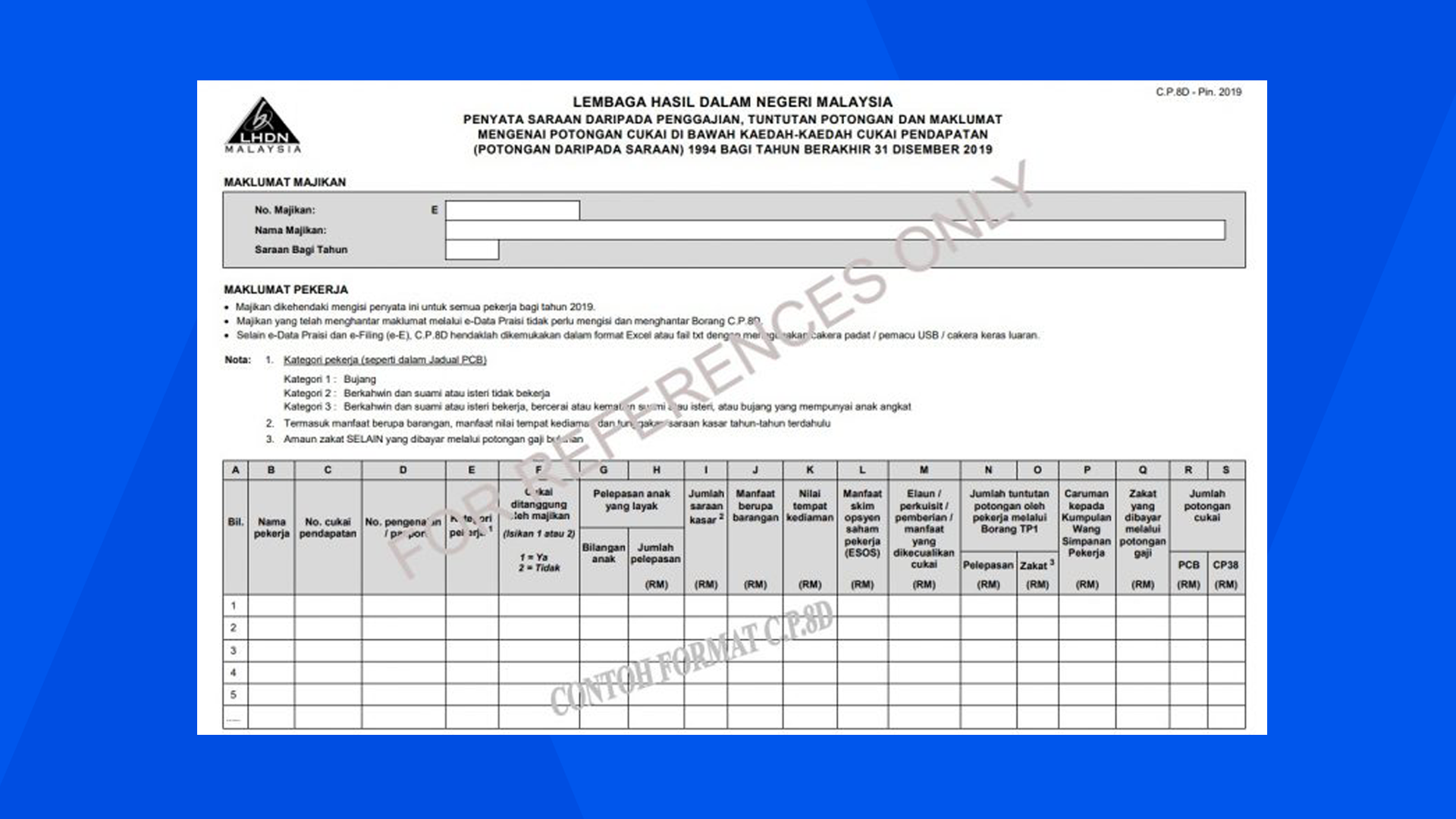 Form Ea 2020 Excel