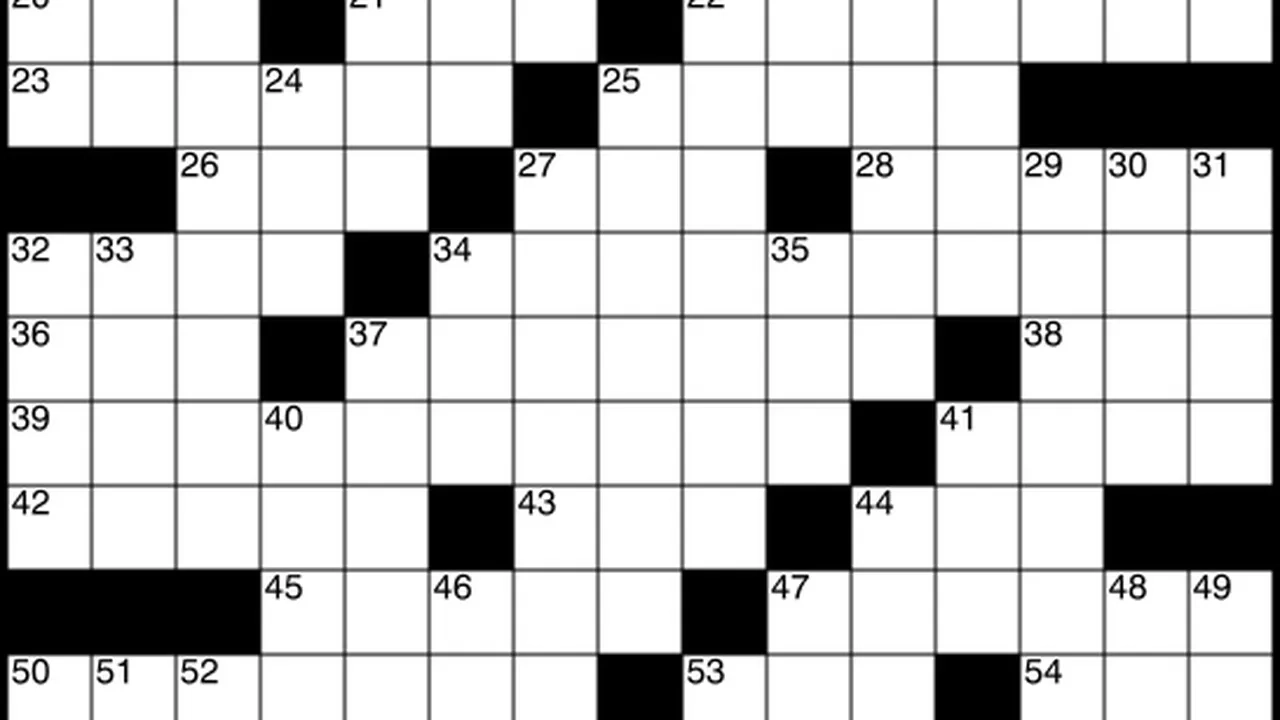 Universal Crossword Puzzle