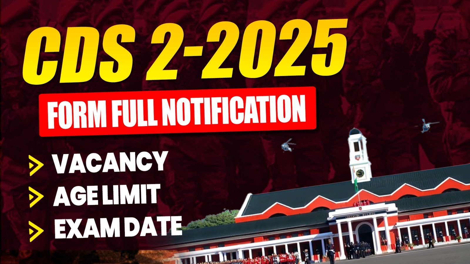 Cds 2 Application Form 2025 Last Date