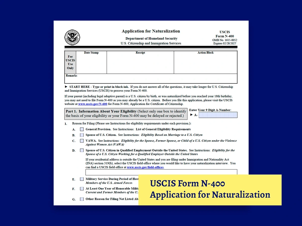 US Citizenship Application How To Fill N 400 Form Citizen Now