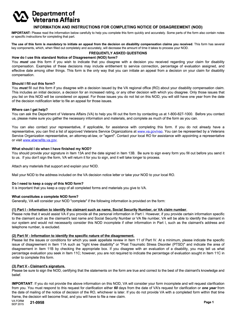 Va Form 20 0995 Printable
