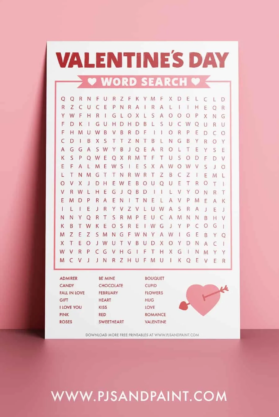Valentine's Day Puzzles Printable Free
