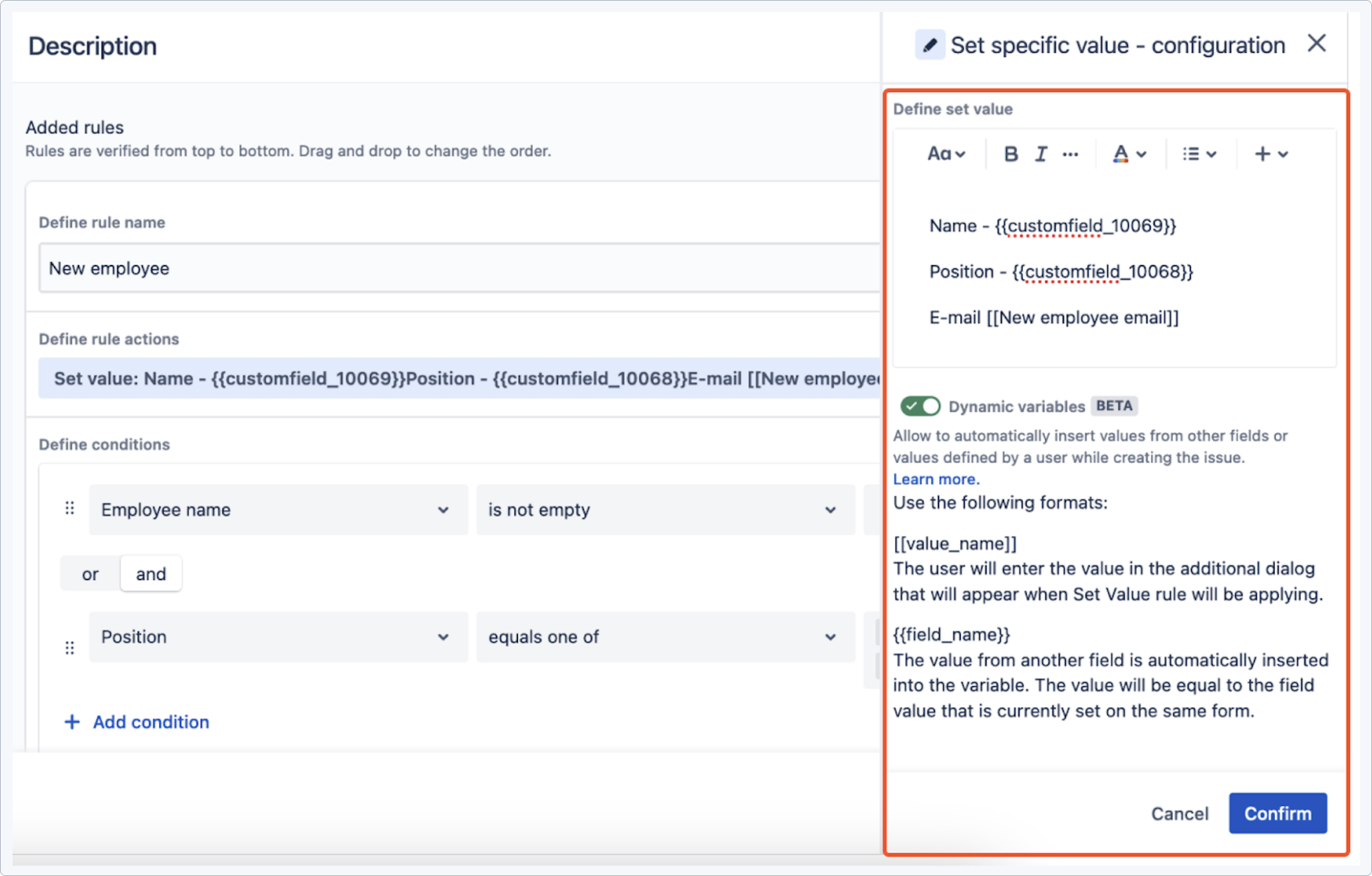 Jira Forms Default Values