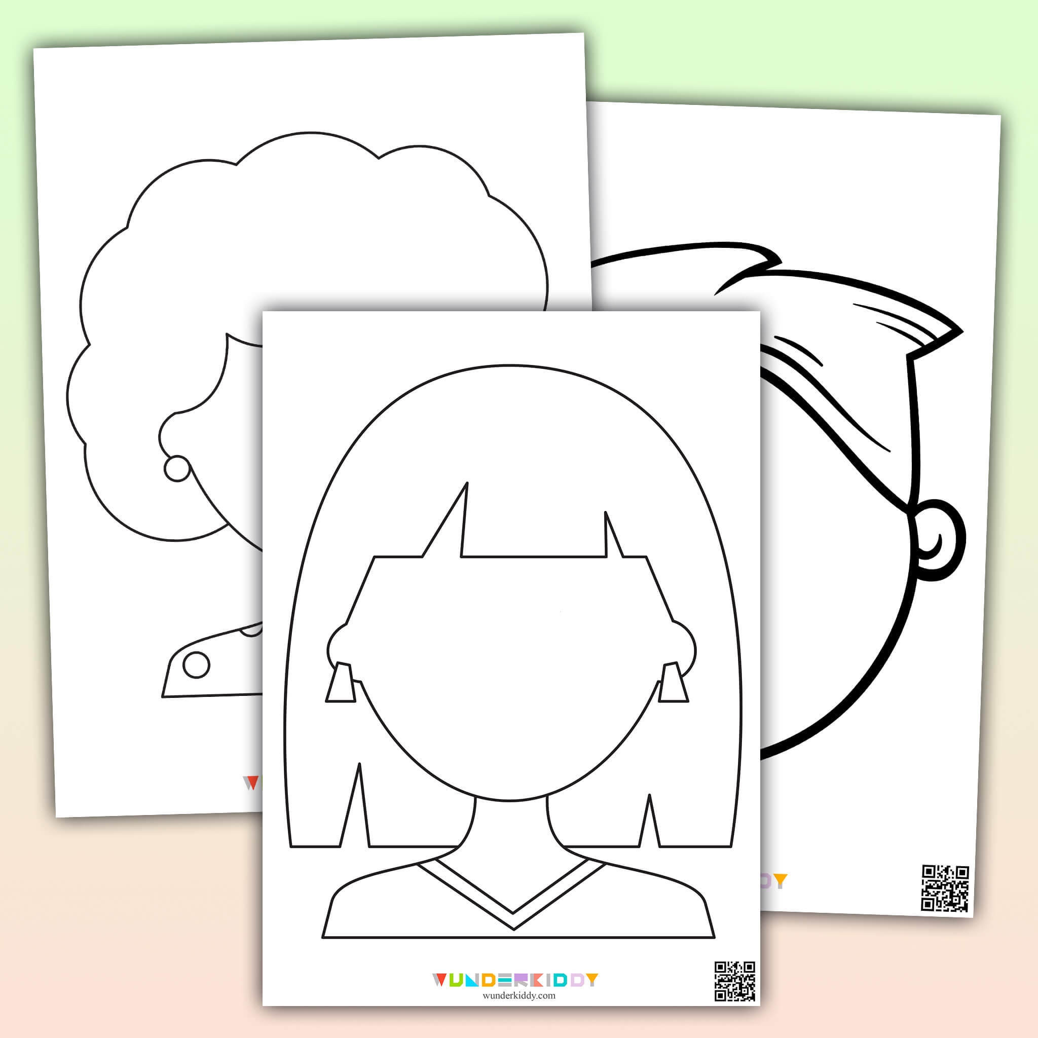 Preschool Printable Face Template