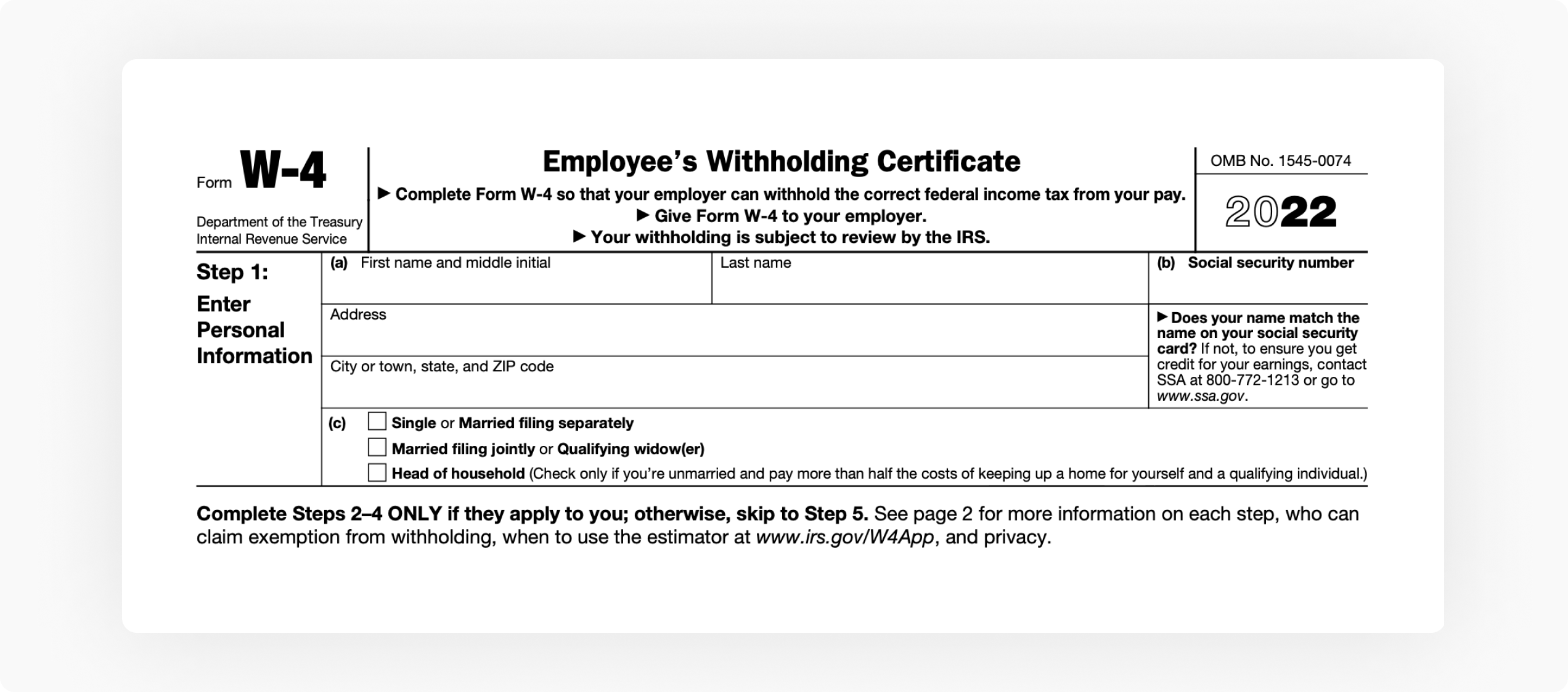 Irs Form W4v