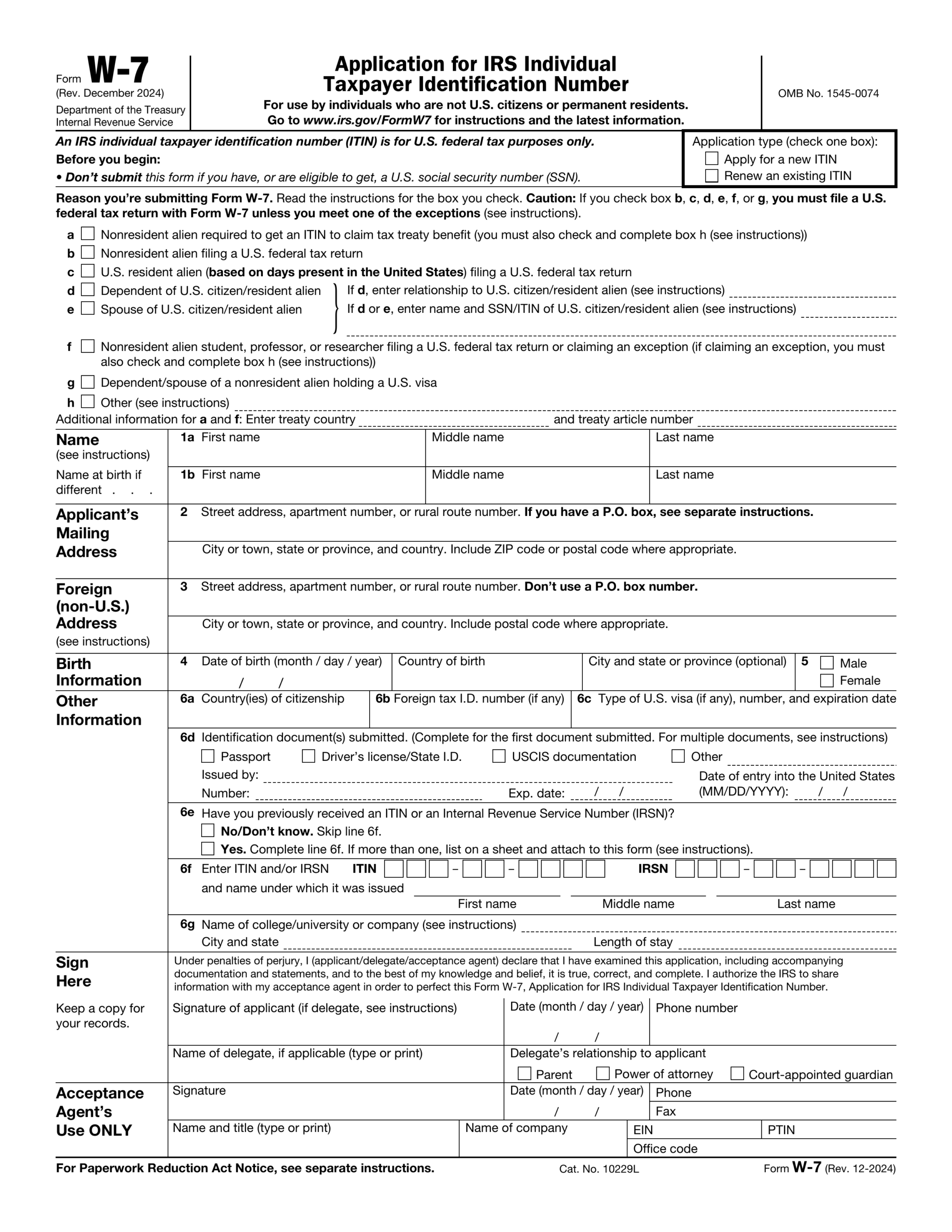 Form 7 2024
