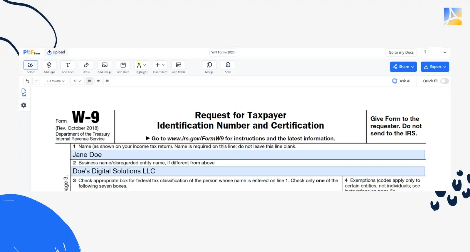 W 9 For Independent Contractors How To Fill Out Examples amp More