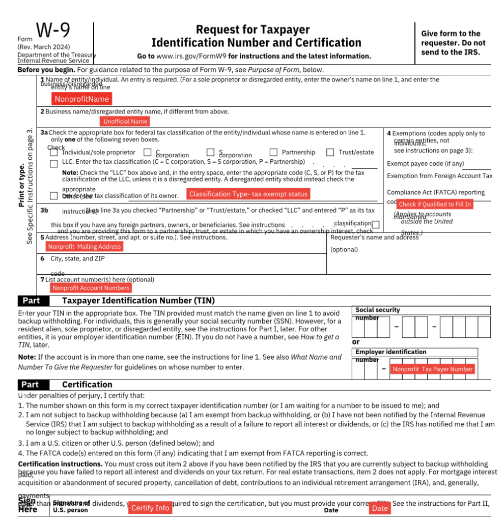 W9 Form Fill Free