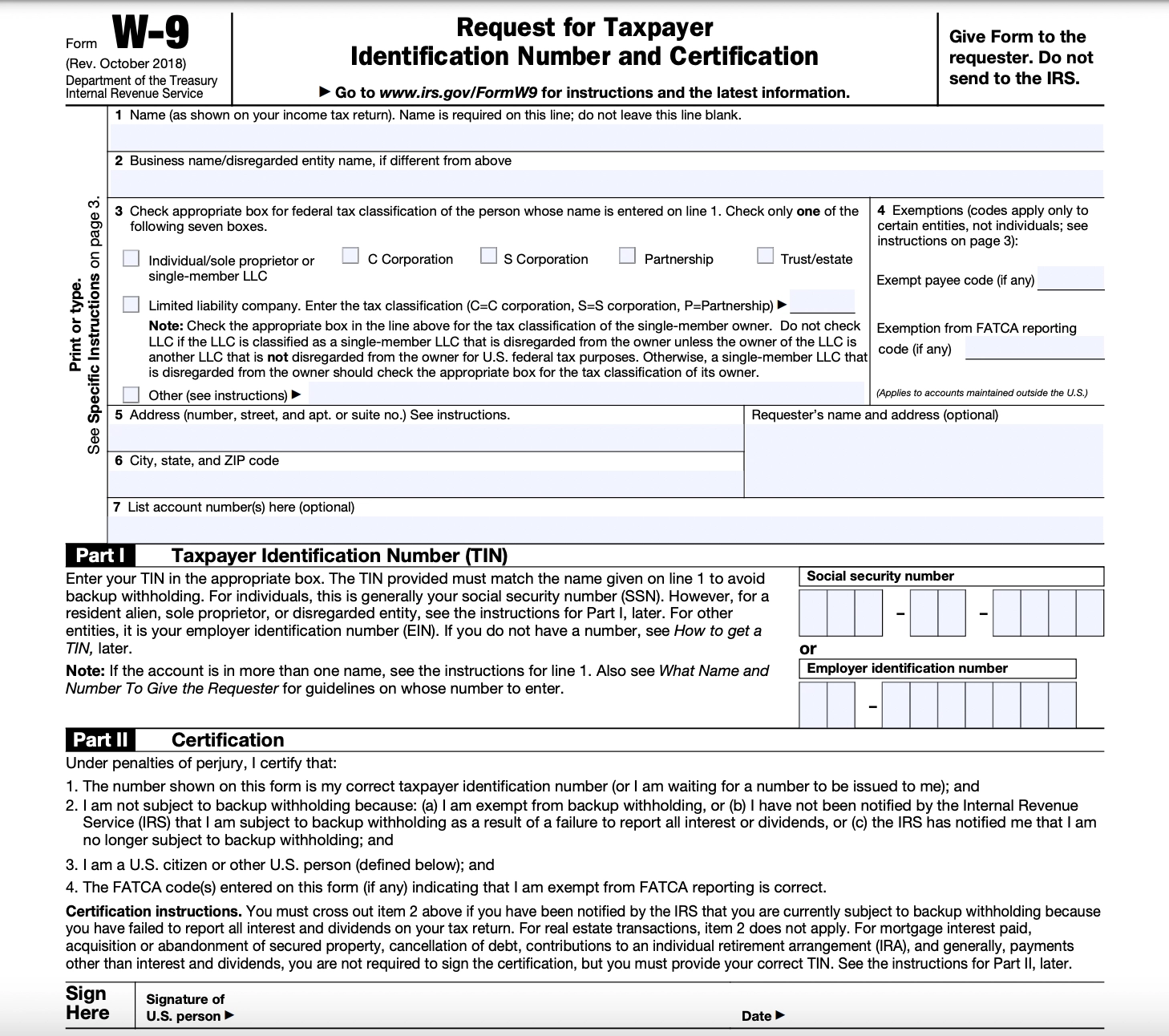 W9 Form Generator ThePayStubs
