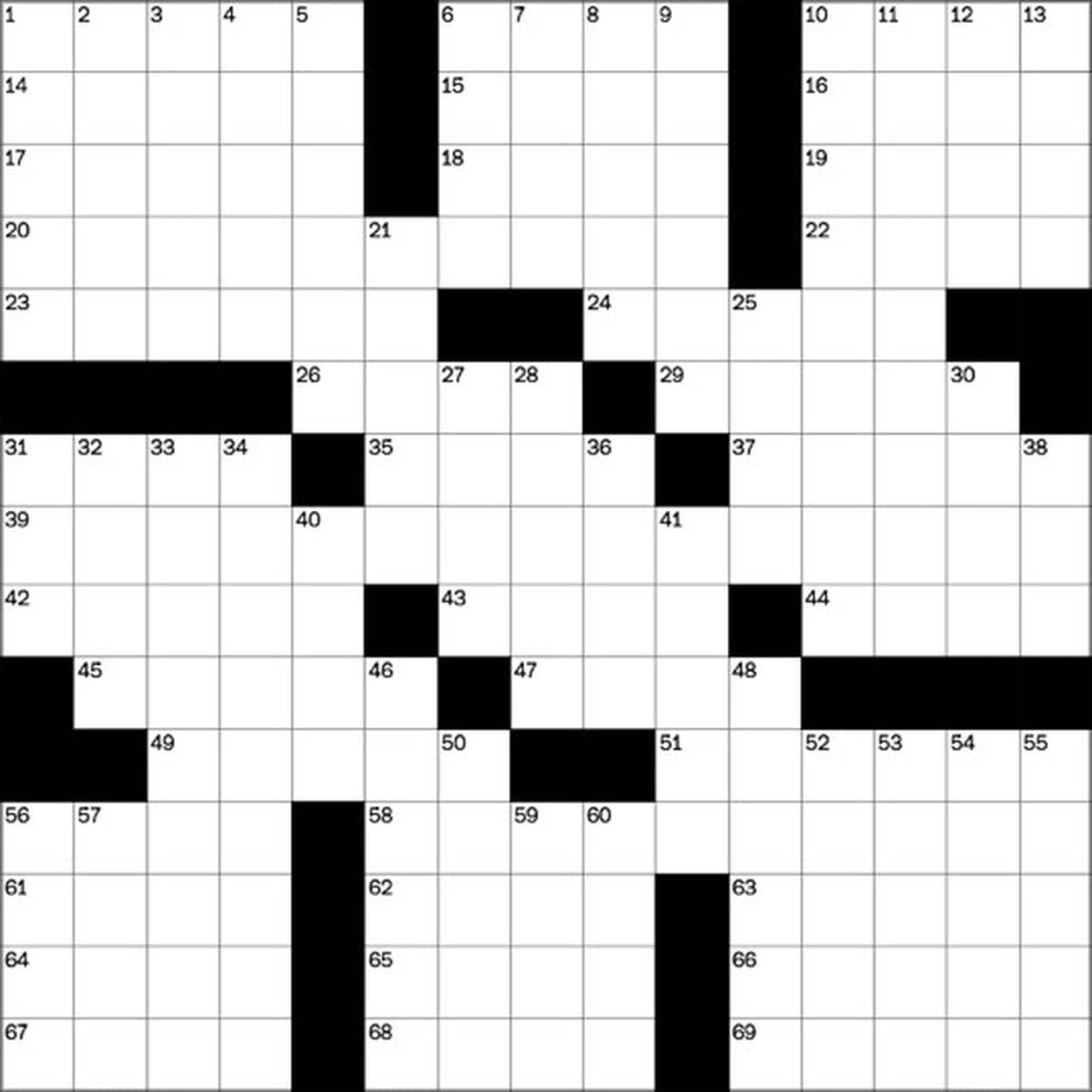 Merle Reagle Printable Sunday Crossword