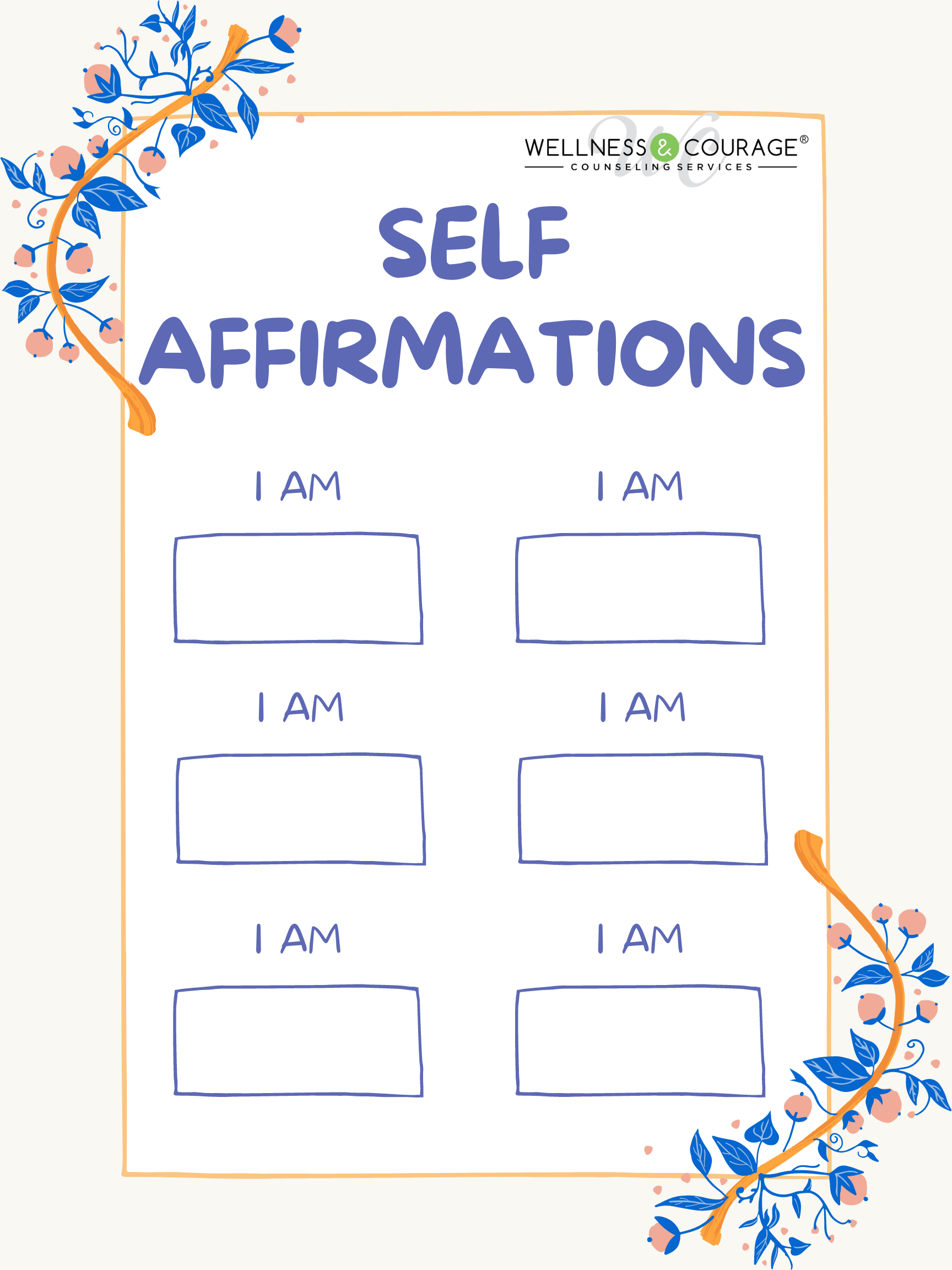 Free Printable Wellness Worksheets