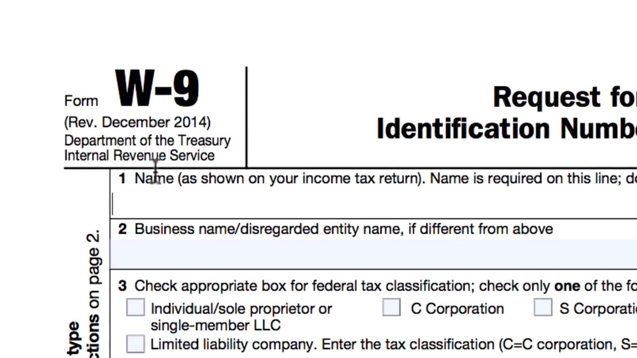W9 Form Irs.Gov